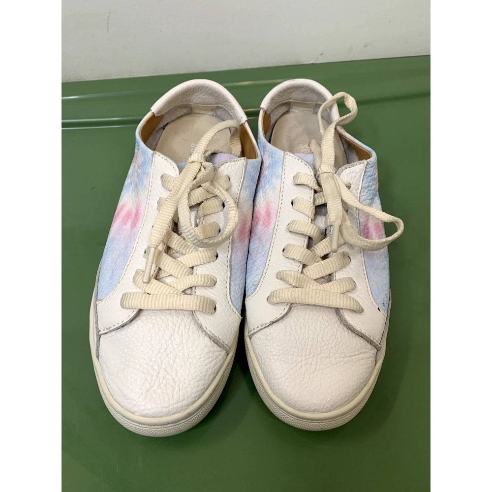 SOLUDOS Ibiza Tie-Dye Leather Sneakers Size 7.5